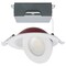 Satco 9W LED Fire Rated 4 In Direct Wire Directional Downlight Round White CCT Sel Dim 120V S11880 - alternate 1